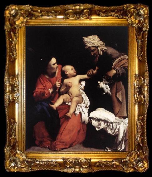 framed  SARACENI, Carlo Madonna and Child with St Anne dt, ta009-2